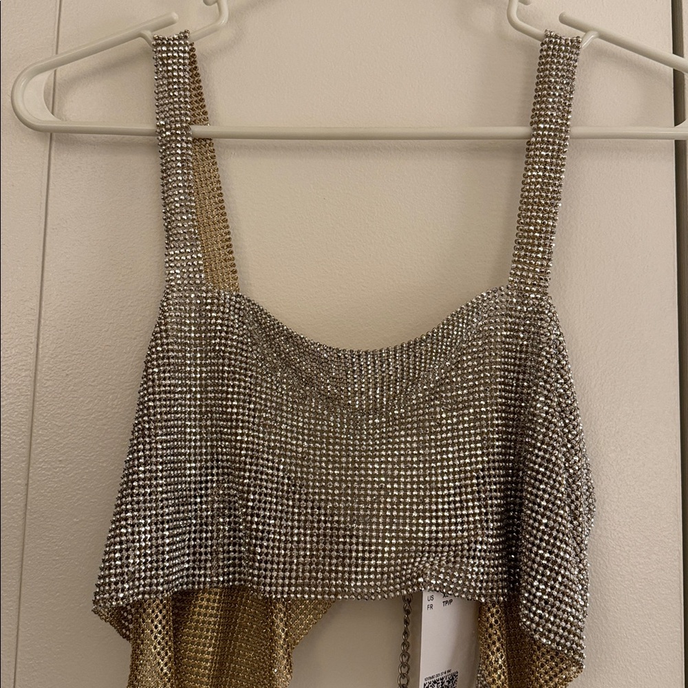 NWT H&M Rhinestone Top - Picture 7 of 10